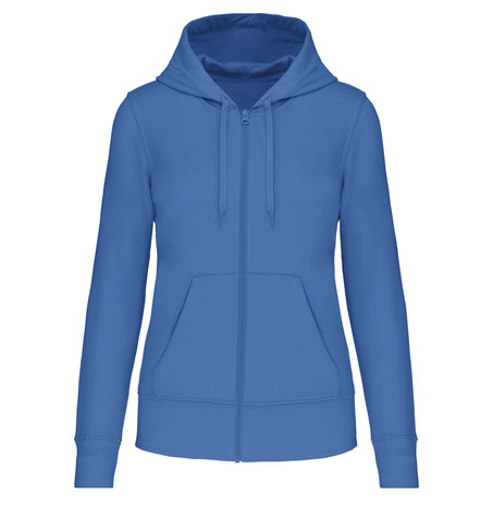 Kariban Eco-Friendly Full ZIP Hoodie│Dames│Light Roaylblue Kariban Eco-Friendly Full ZIP Hoodie│Dames│Light Roaylblue
