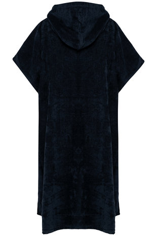 Proact Uniseks poncho met capuchon van badstof kleur navy Proact Uniseks poncho met capuchon van badstof kleur navy