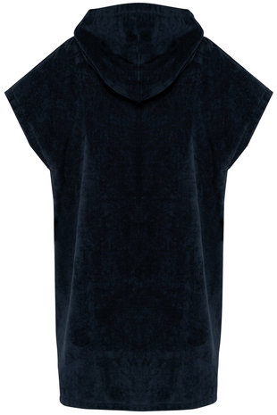 Proact Kids poncho met capuchon van badstof kleur navy
