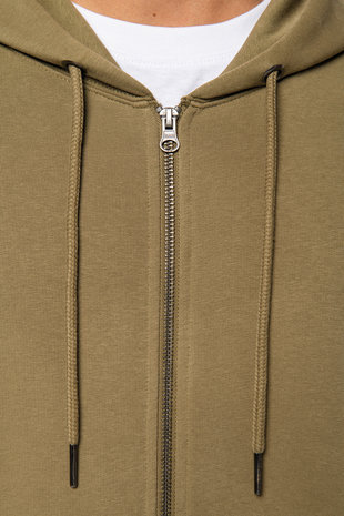 Native Spirit Native Spirit BIO Hoodie met rits│UNI│Zware kwaliteit│Light Olive Green