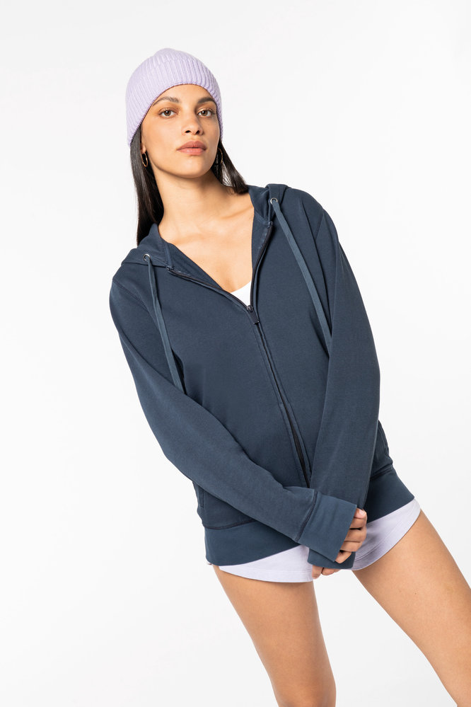 Native Spirit Native Spirit Biokatoen Terry 280 hoodie met rits│UNI│Washed Ivory