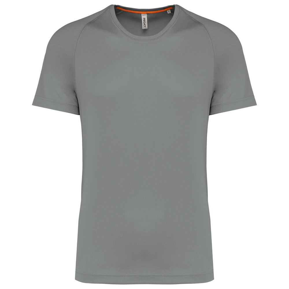 Proact Gerecycled Herensport shirt met ronde hals-Fine Grey