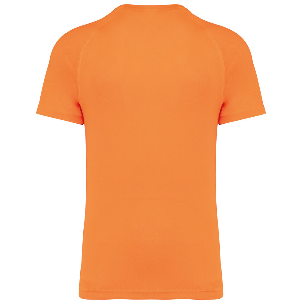 Proact Gerecycled Herensport shirt met ronde hals-Fluo oranje