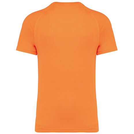 Proact Gerecycled Herensport shirt met ronde hals-Fluo oranje