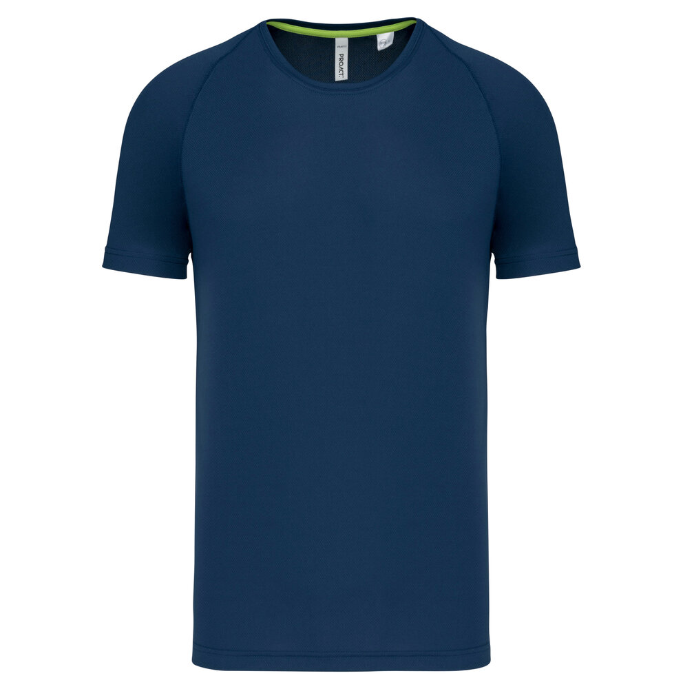 Proact Gerecycled Herensport shirt met ronde hals-Navy Proact Gerecycled Herensport shirt met ronde hals-Navy