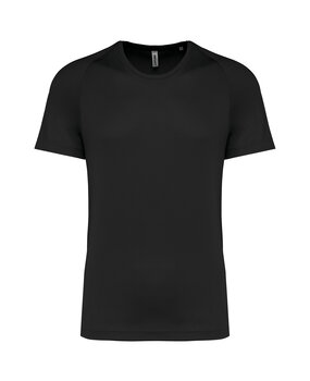 Proact Gerecycled Herensport shirt met ronde hals-Zwart Proact Gerecycled Herensport shirt met ronde hals-Zwart