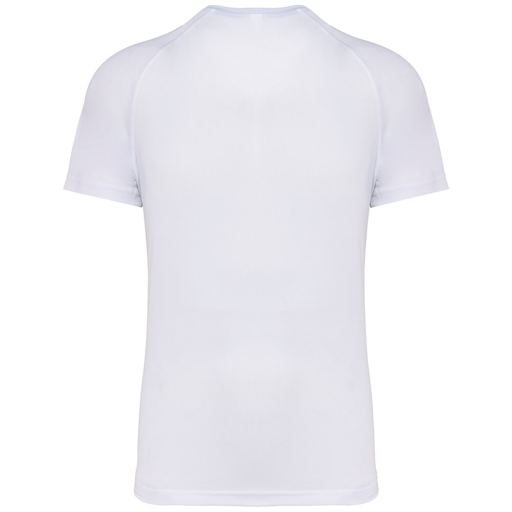 Proact Gerecycled Herensport shirt met ronde hals-Wit Proact Gerecycled Herensport shirt met ronde hals-Wit