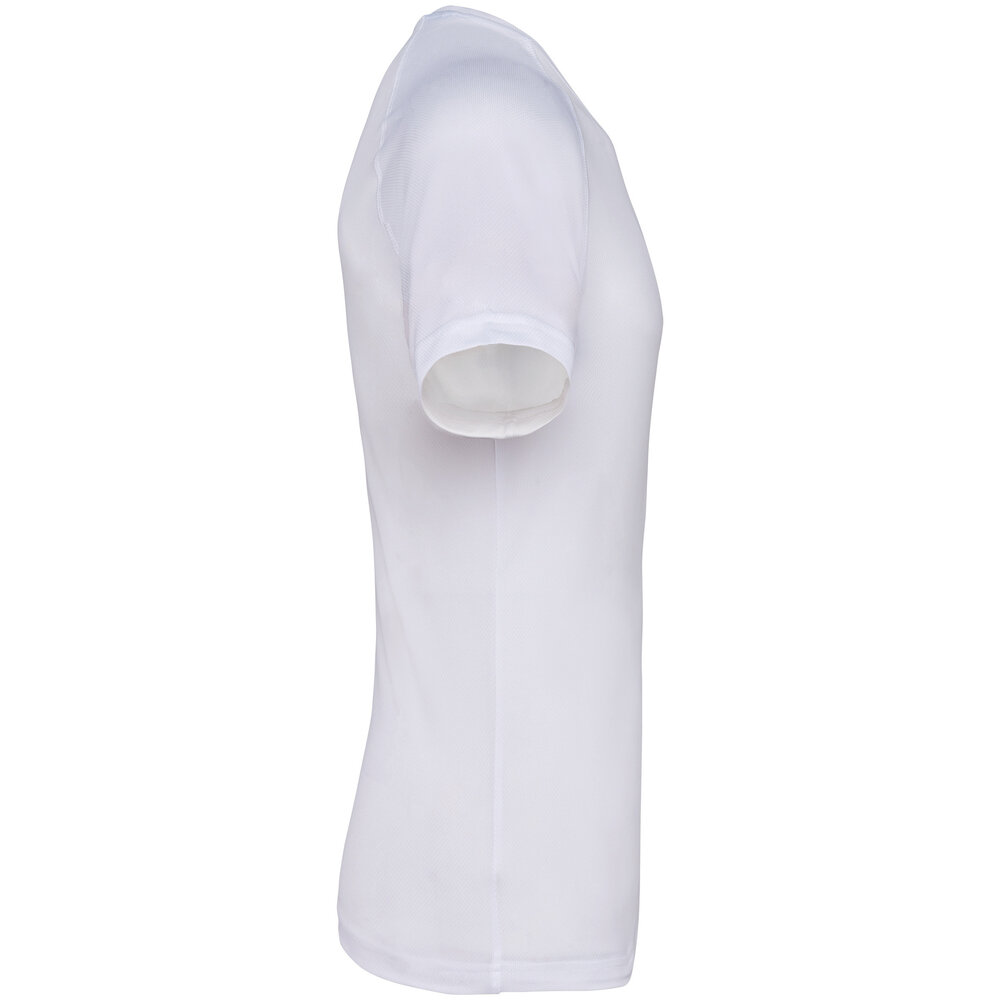 Proact Gerecycled Herensport shirt met ronde hals-Wit Proact Gerecycled Herensport shirt met ronde hals-Wit
