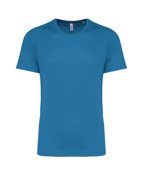 Proact Gerecycled Herensport shirt met ronde hals-aquablue Proact Gerecycled Herensport shirt met ronde hals-aquablue
