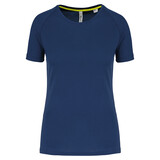 Proact Gerecycled damessport-T-shirt met ronde hals-Navy Proact Gerecycled damessport-T-shirt met ronde hals-Navy