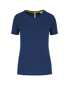 Proact Gerecycled damessport-T-shirt met ronde hals-Navy Proact Gerecycled damessport-T-shirt met ronde hals-Navy