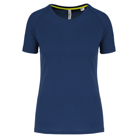 Proact Gerecycled damessport-T-shirt met ronde hals-Navy Proact Gerecycled damessport-T-shirt met ronde hals-Navy
