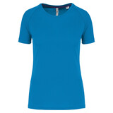Proact Gerecycled damessport-T-shirt met ronde hals-Aquablue Proact Gerecycled damessport-T-shirt met ronde hals-Aquablue