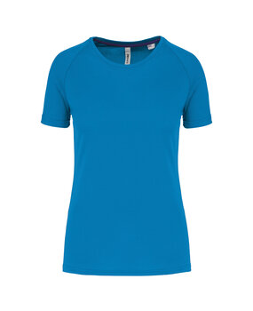 Proact Gerecycled damessport-T-shirt met ronde hals-Aquablue Proact Gerecycled damessport-T-shirt met ronde hals-Aquablue