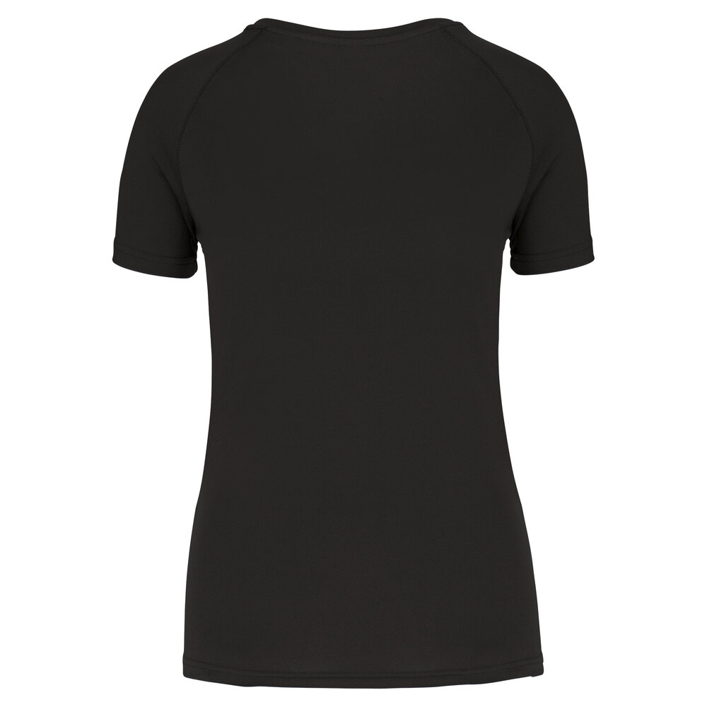 Proact Gerecycled damessport-T-shirt met ronde hals-Zwart Proact Gerecycled damessport-T-shirt met ronde hals-Zwart