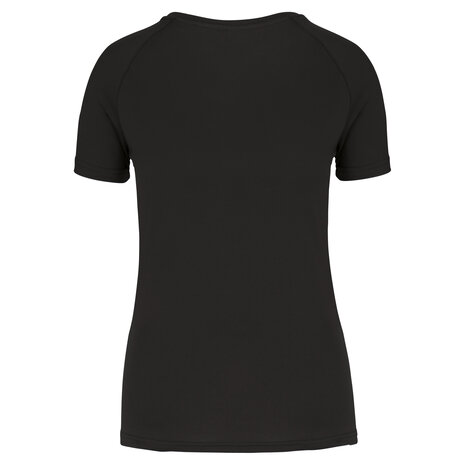 Proact Gerecycled damessport-T-shirt met ronde hals-Zwart Proact Gerecycled damessport-T-shirt met ronde hals-Zwart