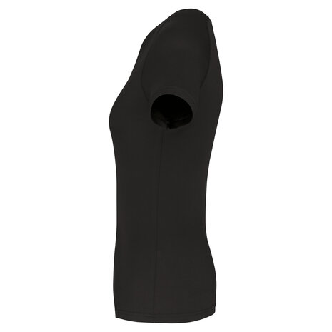 Proact Gerecycled damessport-T-shirt met ronde hals-Zwart Proact Gerecycled damessport-T-shirt met ronde hals-Zwart