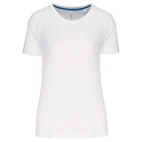 Proact Gerecycled damessport-T-shirt met ronde hals-Wit Proact Gerecycled damessport-T-shirt met ronde hals-Wit