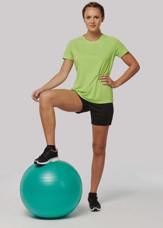 Proact Gerecycled damessport-T-shirt met ronde hals-Fine Grey Proact Gerecycled damessport-T-shirt met ronde hals-Fine Grey