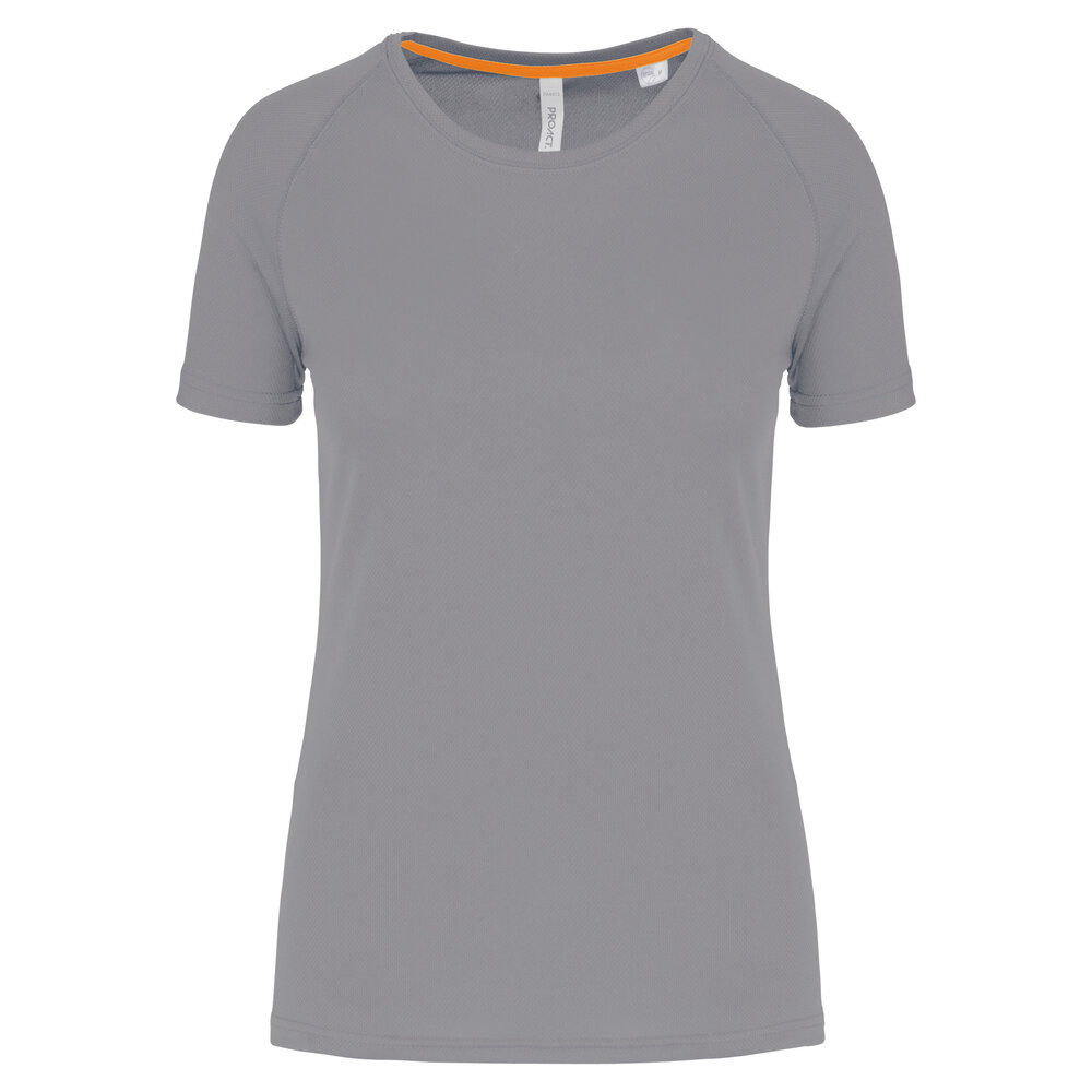 Proact Gerecycled damessport-T-shirt met ronde hals-Fine Grey Proact Gerecycled damessport-T-shirt met ronde hals-Fine Grey