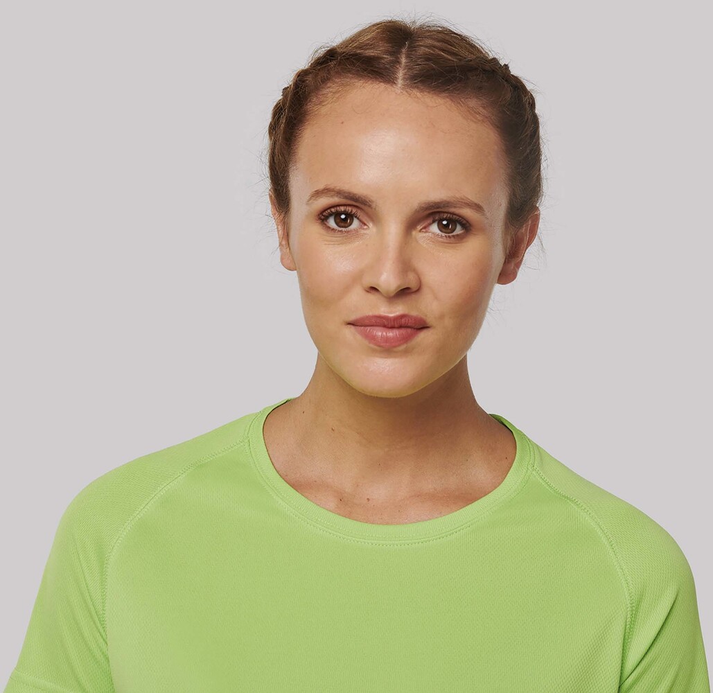 Proact Gerecycled damessport-T-shirt met ronde hals-Fluo oranje Proact Gerecycled damessport-T-shirt met ronde hals-Fluo oranje