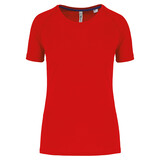 Proact Gerecycled damessport-T-shirt met ronde hals-Rood Proact Gerecycled damessport-T-shirt met ronde hals-Rood