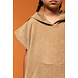 Proact Kids poncho met capuchon van badstof kleur Camel Proact Kids poncho met capuchon van badstof kleur Camel