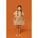 Proact Kids poncho met capuchon van badstof kleur Camel Proact Kids poncho met capuchon van badstof kleur Camel