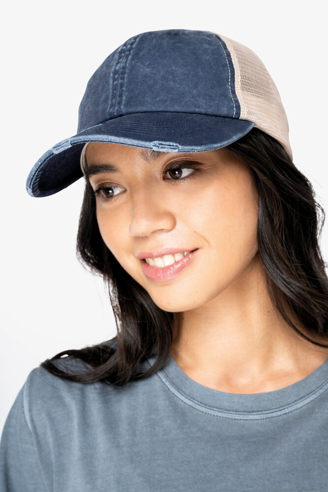 Native Spirit Een hippe Cap voor hem en haar | Washed Organice Khaki-Beige Native Spirit Een hippe Cap voor hem en haar | Washed Organice Khaki-Beige