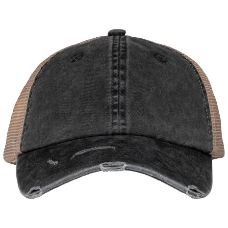 Native Spirit Een hippe Cap voor hem en haar | Washed Blacki-Beige Native Spirit Een hippe Cap voor hem en haar | Washed Blacki-Beige
