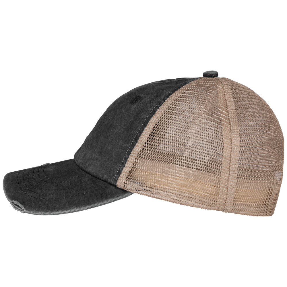 Native Spirit Een hippe Cap voor hem en haar | Washed Blacki-Beige Native Spirit Een hippe Cap voor hem en haar | Washed Blacki-Beige