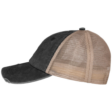 Native Spirit Een hippe Cap voor hem en haar | Washed Blacki-Beige Native Spirit Een hippe Cap voor hem en haar | Washed Blacki-Beige