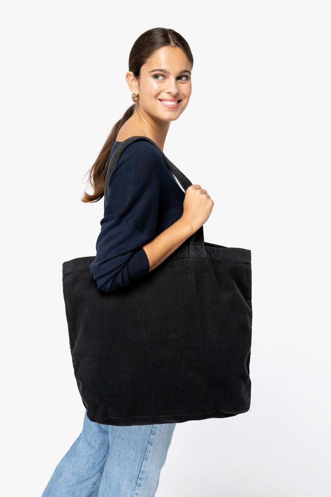 Native Spirit Big Shopper van Ribfluweel | Washed Dark Camel