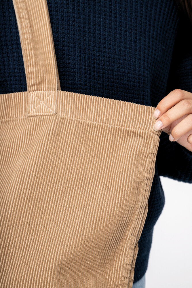 Native Spirit Big Shopper van Ribfluweel | Washed Black Native Spirit Big Shopper van Ribfluweel | Washed Black