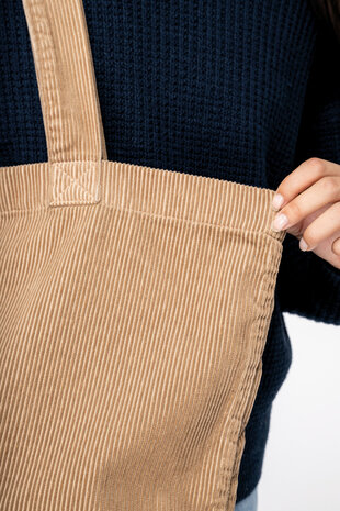 Native Spirit Big Shopper van Ribfluweel | Washed Black Native Spirit Big Shopper van Ribfluweel | Washed Black