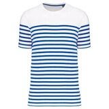 Kariban Eco-Friendly Marine-t-shirt HEREN Wit - Royalblue Kariban Eco-Friendly Marine-t-shirt HEREN Wit - Royalblue