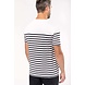 Kariban Eco-Friendly Marine-t-shirt HEREN Wit - Rood Kariban Eco-Friendly Marine-t-shirt HEREN Wit - Rood
