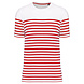 Kariban Eco-Friendly Marine-t-shirt HEREN Wit - Rood Kariban Eco-Friendly Marine-t-shirt HEREN Wit - Rood