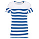 Kariban Eco-Friendly Marine-t-shirt DAMES Wit - Royalblue Kariban Eco-Friendly Marine-t-shirt DAMES Wit - Royalblue