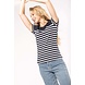 Kariban Eco-Friendly Marine-t-shirt DAMES Wit - Rood Kariban Eco-Friendly Marine-t-shirt DAMES Wit - Rood