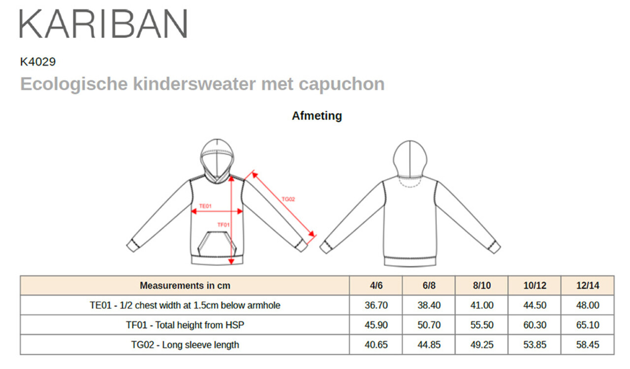 Kariban Eco-Friendly hoodie Kids Fuchsia