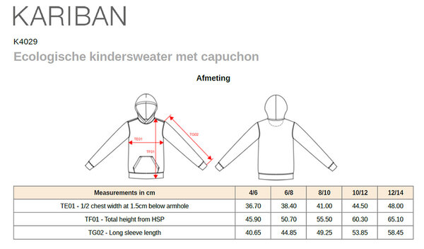 Kariban Eco-Friendly hoodie Kids Wine Kariban Eco-Friendly hoodie Kids Wine