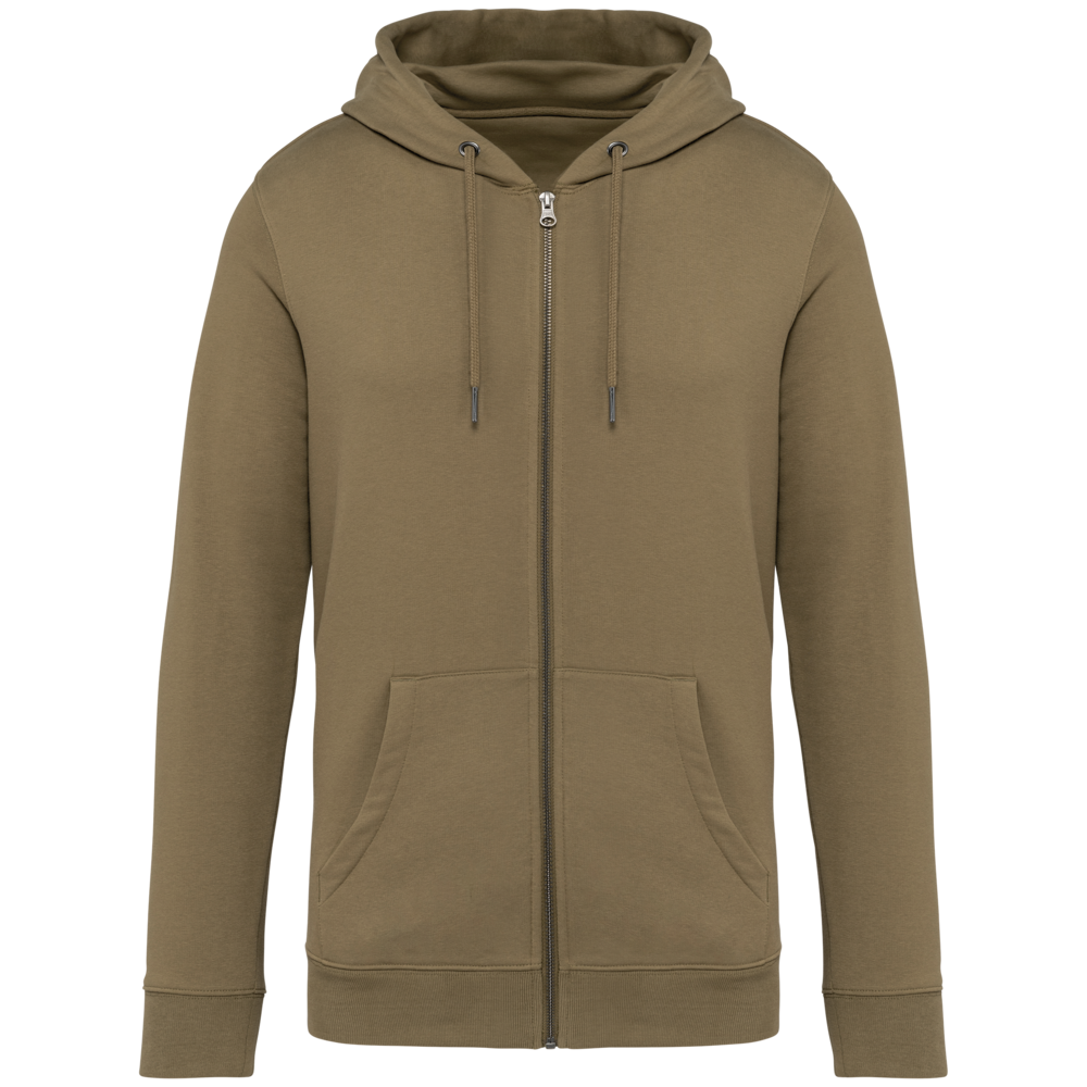 Native Spirit Native Spirit BIO Hoodie met rits│UNI│Zware kwaliteit│Light Olive Green