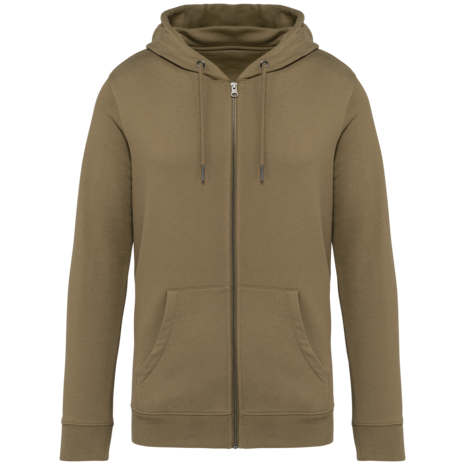 Native Spirit Native Spirit BIO Hoodie met rits│UNI│Zware kwaliteit│Light Olive Green