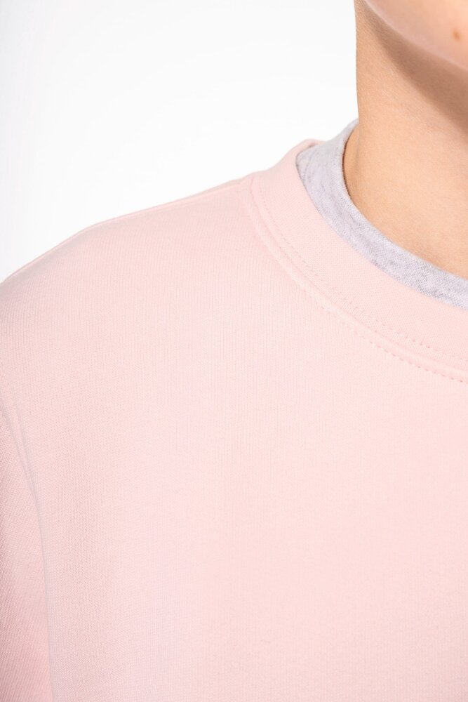 Kariban Eco-Friendly Crew Neck Sweater Kids-White