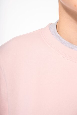 Kariban Eco-Friendly Crew Neck Sweater Kids-White