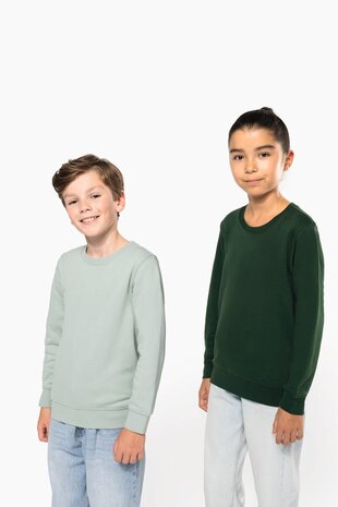 Kariban Eco-Friendly Crew Neck Sweater Kids-White
