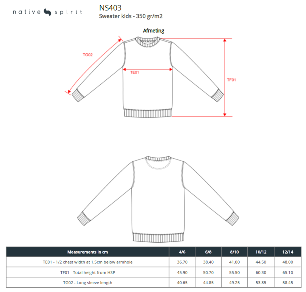 Native Spirit Native Spirit BIO Sweater│KIDS│Zware kwaliteit│Sea Blue Native Spirit Native Spirit BIO Sweater│KIDS│Zware kwaliteit│Sea Blue