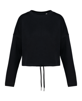 Native Spirit Native Spirit Cropped BIO Sweater│Dames│Top kwaliteit│Zwart Native Spirit Native Spirit Cropped BIO Sweater│Dames│Top kwaliteit│Zwart