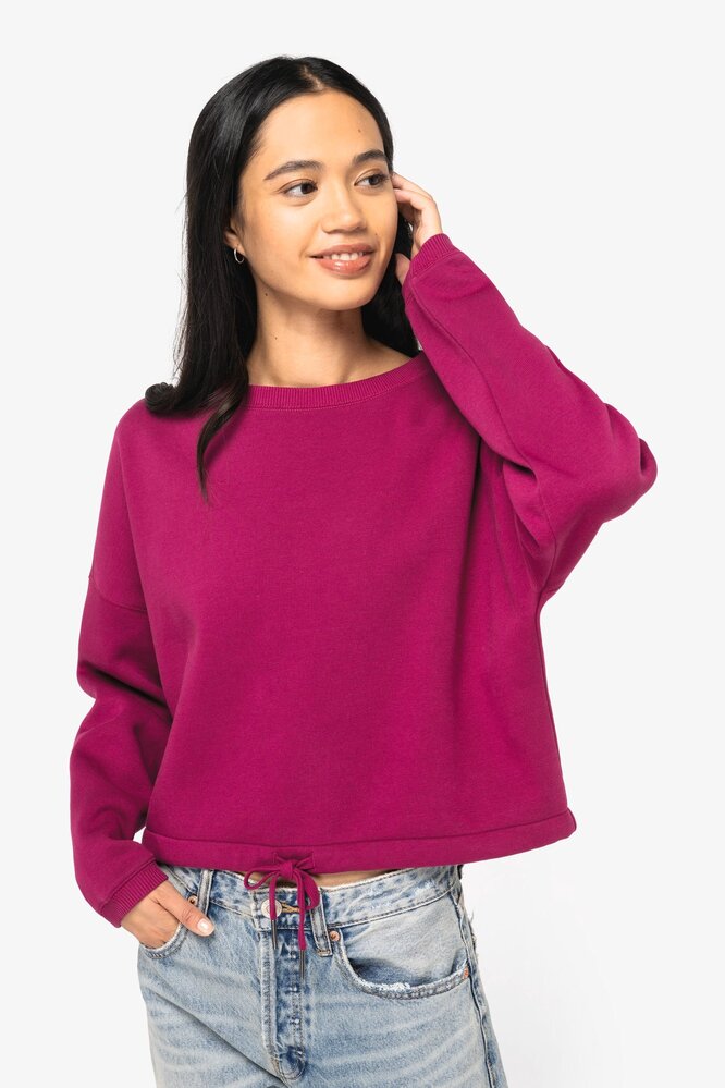 Native Spirit Native Spirit Cropped BIO Sweater│Dames│Top kwaliteit│Apricot Native Spirit Native Spirit Cropped BIO Sweater│Dames│Top kwaliteit│Apricot